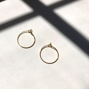 Dainty 14k Gold-Filled Hoops